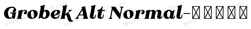 Grobek Alt Normal字体转换